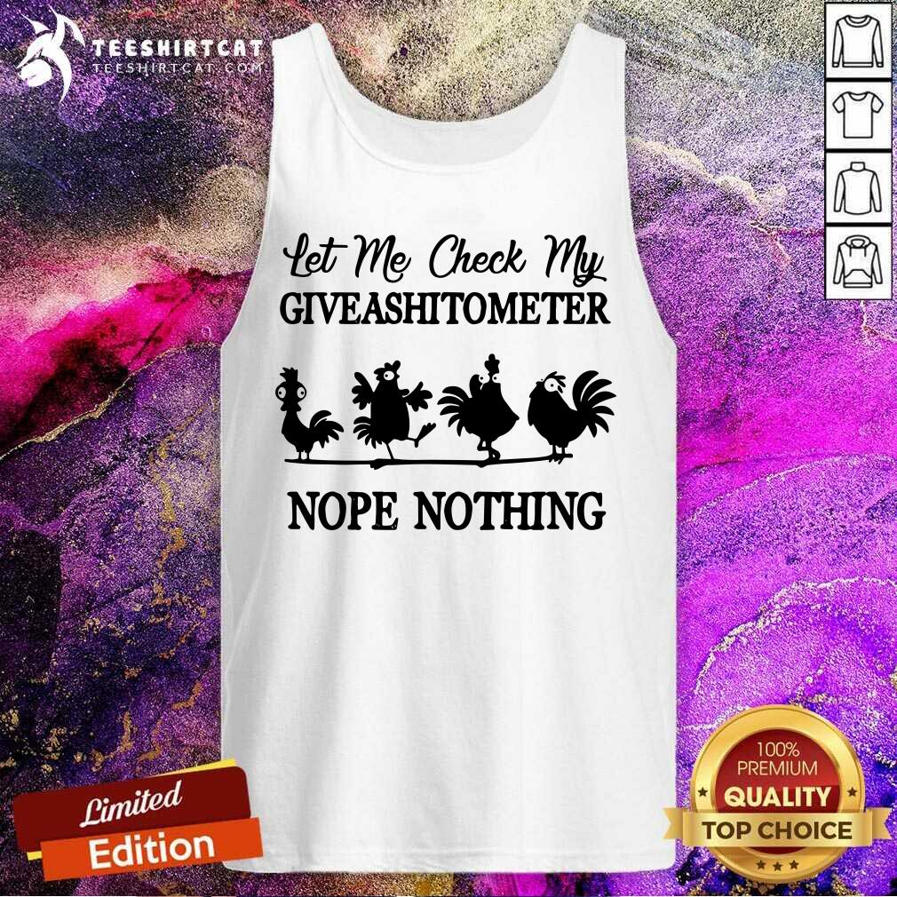 Let Me Check My Giveashitometer Nope Nothing Shirt
