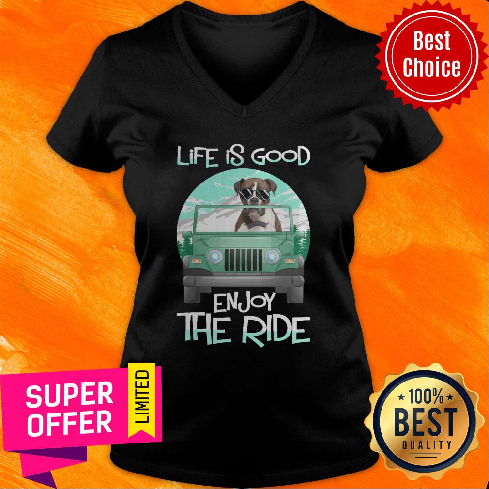 Life Is Good Enjoy The Ride Dog Shirt
