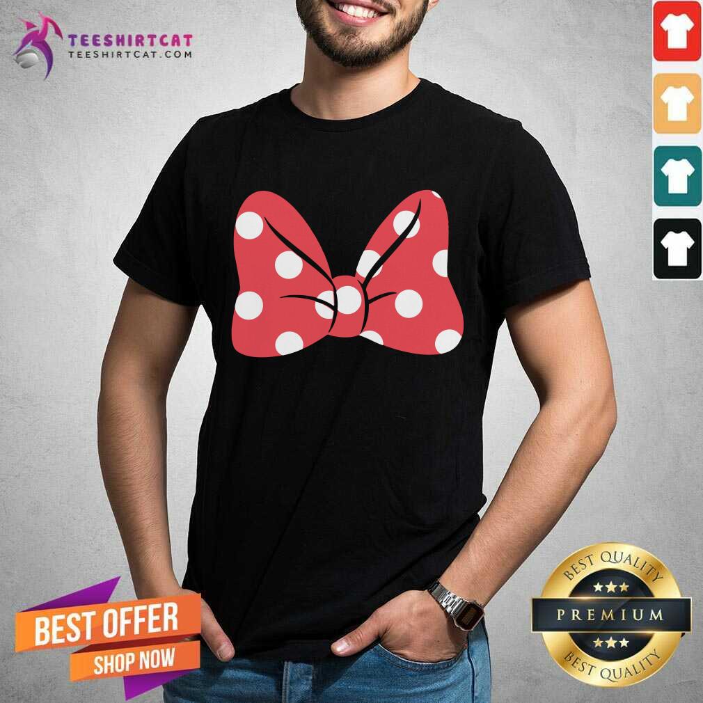 Lovely Minie Mouse Bow Tie Shirt