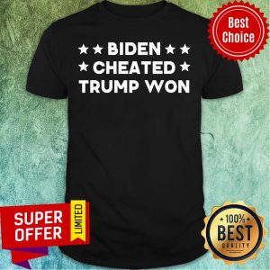 Top Biden Cheated Trump Won Not My President Joe Biden Stars Shirt