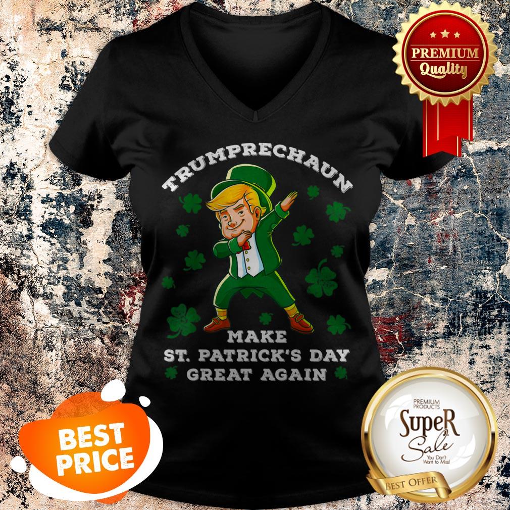 Make St Patricks Day Great Again Trump Leprechaun Shirt