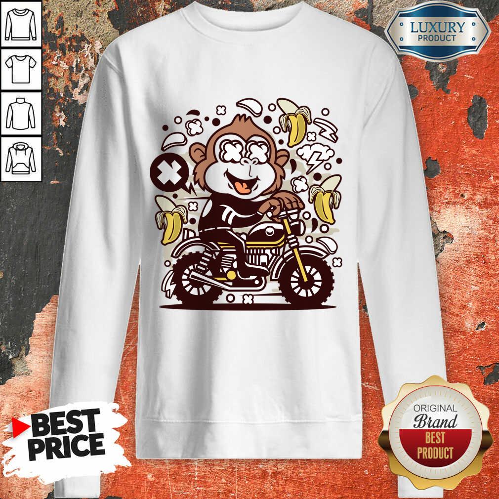 Monkey Motocrosser Banana Shirt