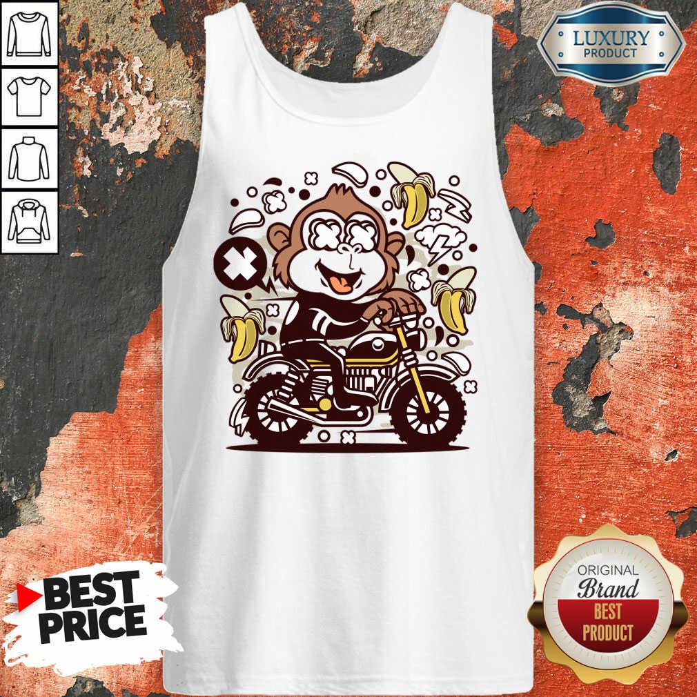 Monkey Motocrosser Banana Shirt