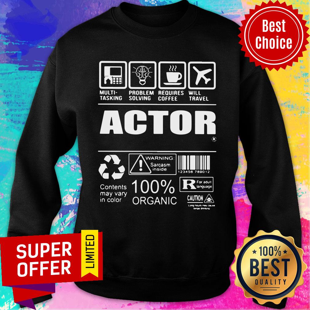 Multi Tasking Problem Solving Requires Coffee Will Travel Actor Shirt