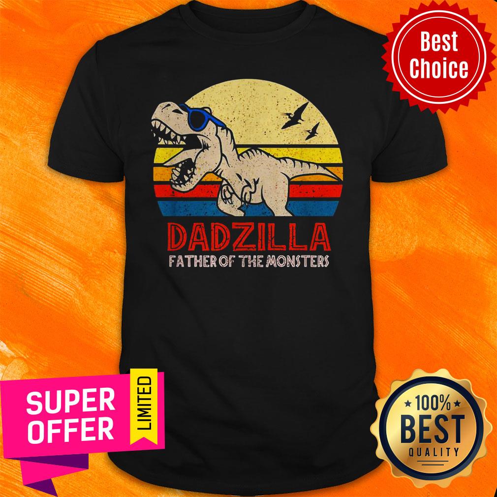Nice Dadzilla Father Of The Monsters Vintage Shirt