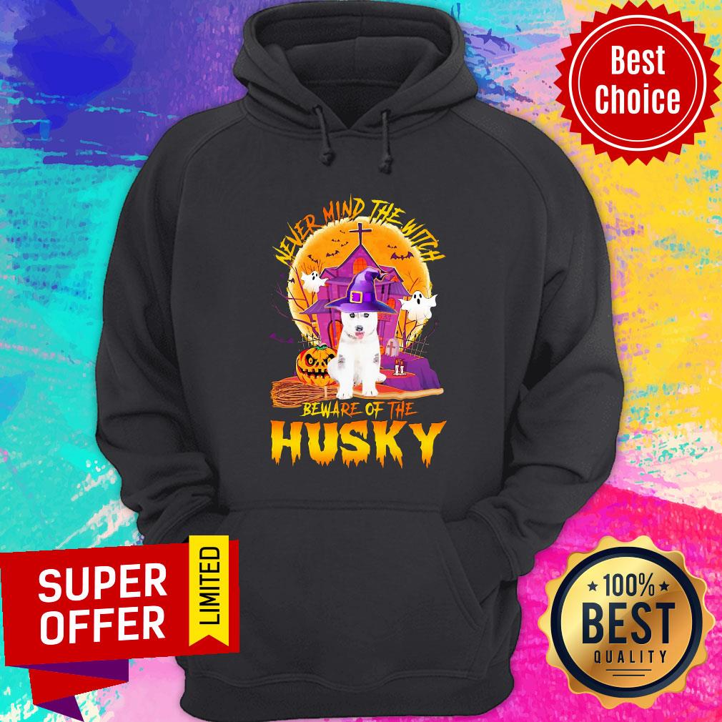 Never Mind The Witch Beware Of The Husky Halloween Shirt