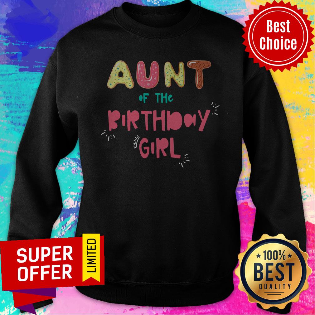 Nice Aunt of The Birthday Girl Family Donut Shirt