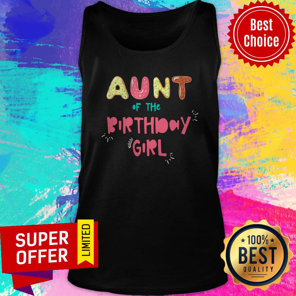 Nice Aunt of The Birthday Girl Family Donut Shirt