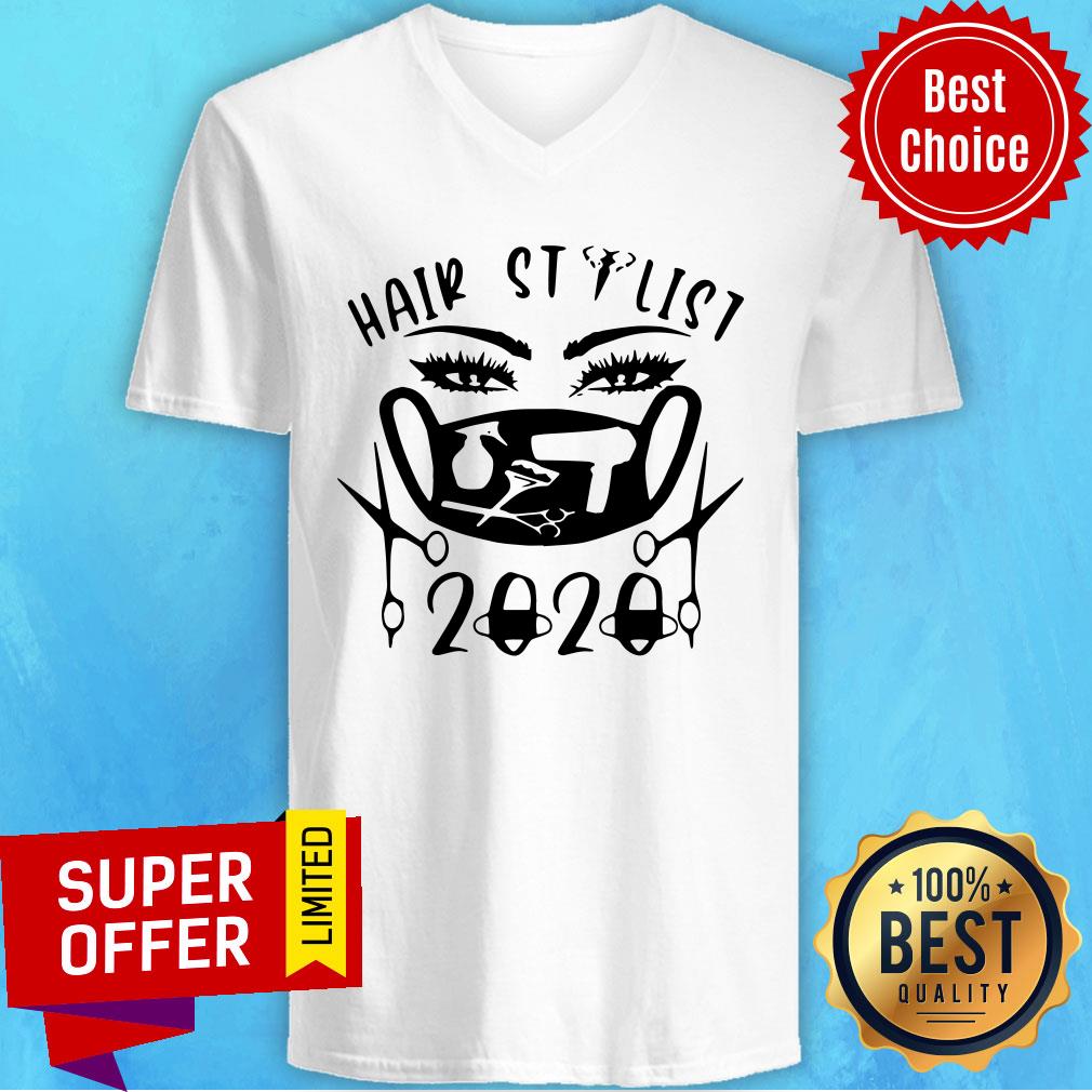 Nice Black Hair Stylist 2020 Face Mask Shirt