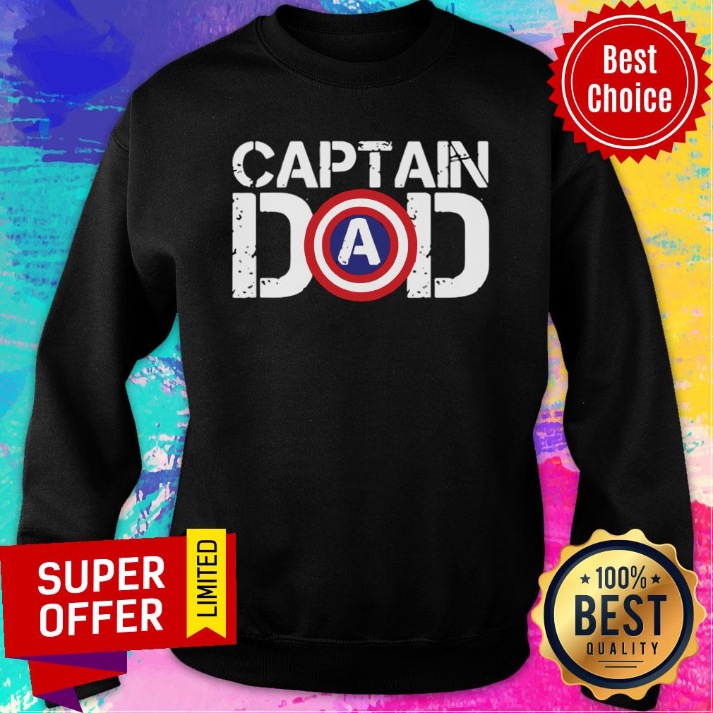 Nice Captain America Dad Happy Father’s Day 2021 Shirt