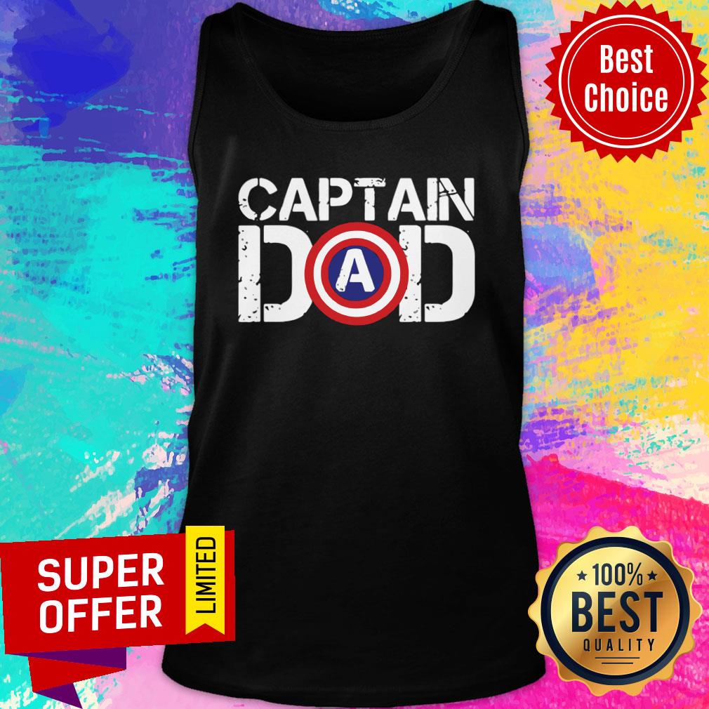 Nice Captain America Dad Happy Father’s Day 2021 Shirt