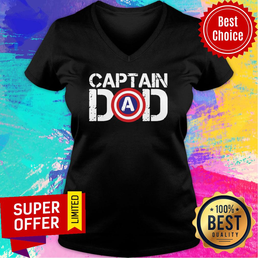 Nice Captain America Dad Happy Father’s Day 2021 Shirt