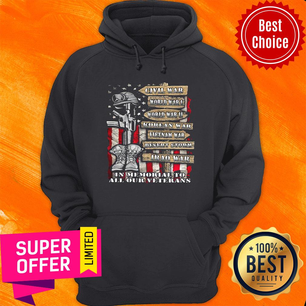 Nice Civil War In Memorial To All Our Veterans American Flag Shirt