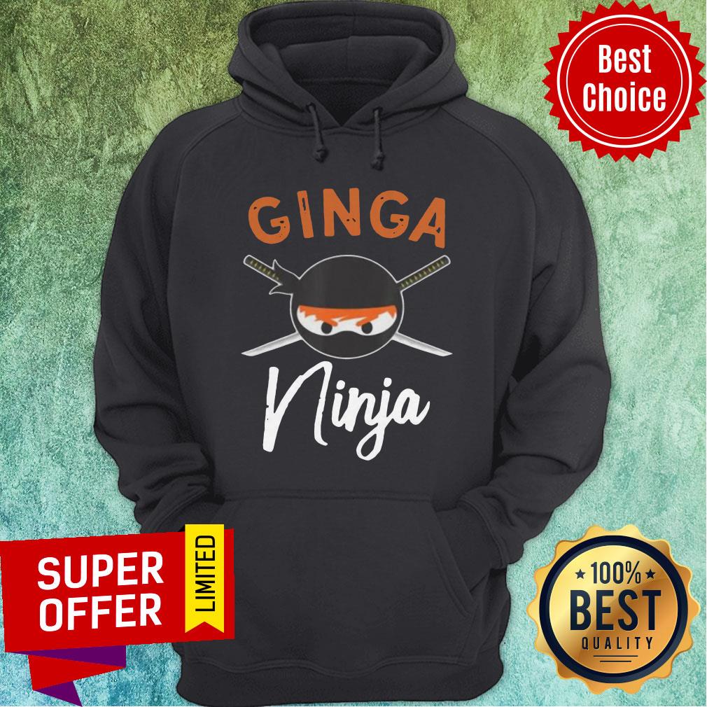 Nice Ginga Ninja Funny Redhead Ninja Lover Ginger Shirt