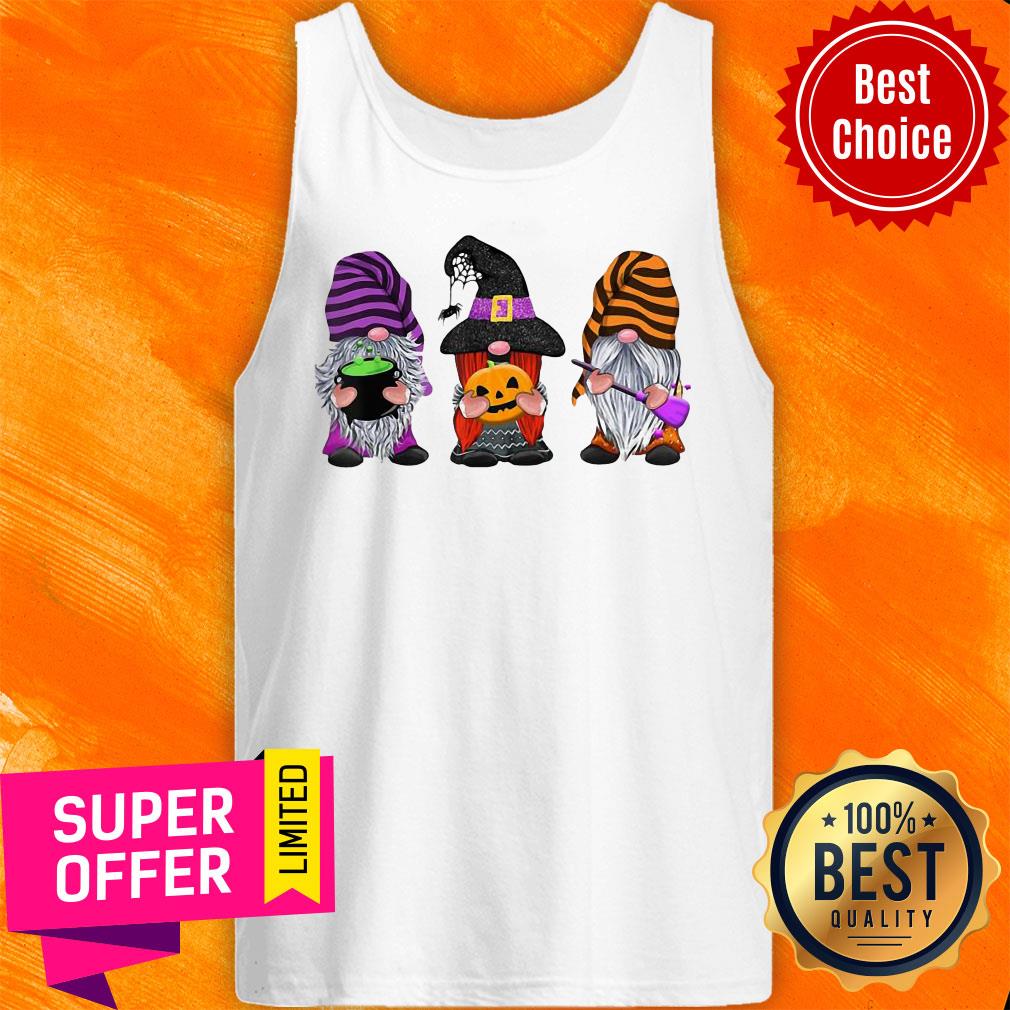 Nice Halloween Gnomes Autumn Pumpkin Fall Shirt