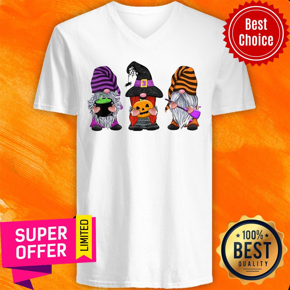 Nice Halloween Gnomes Autumn Pumpkin Fall Shirt