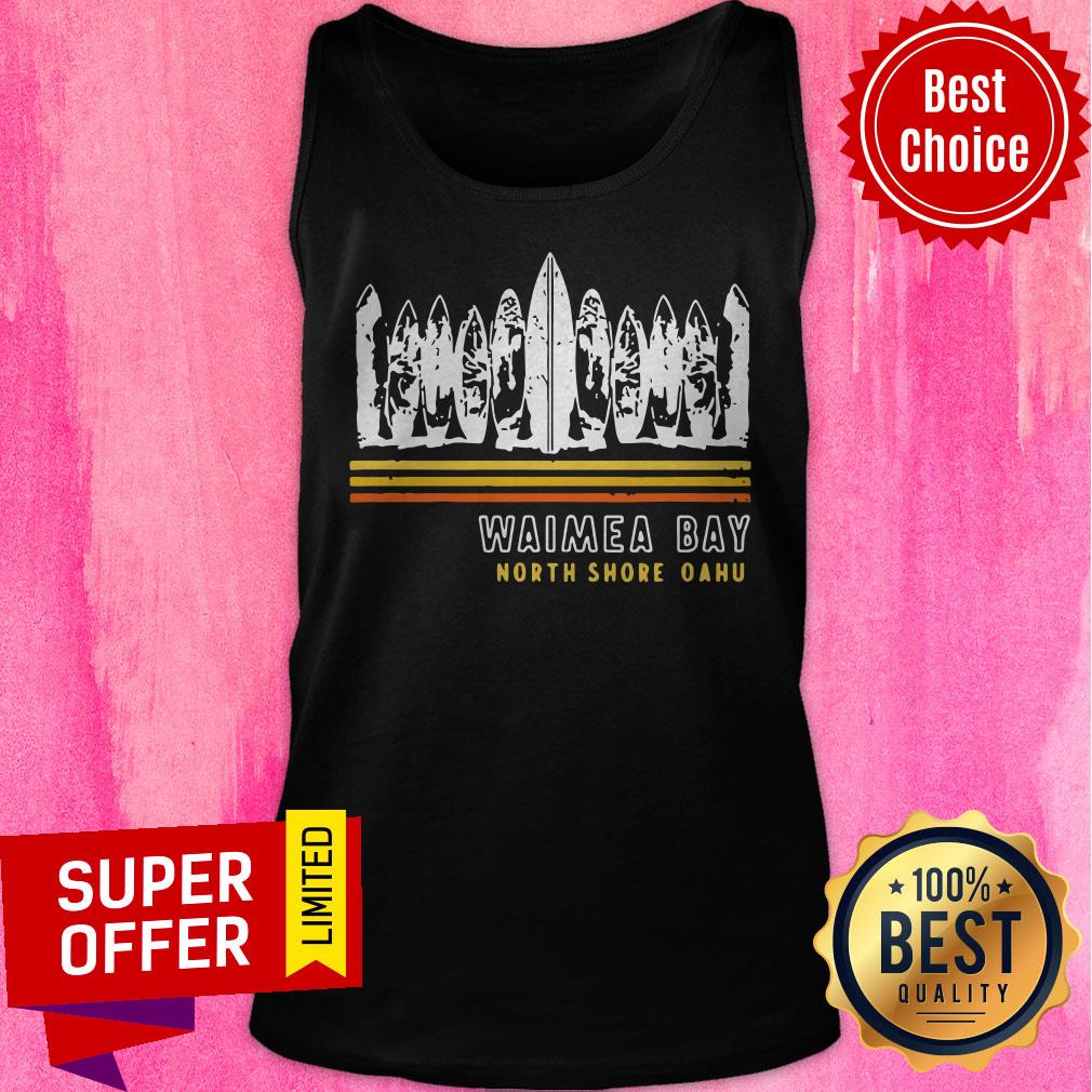 Nice Hawaii Waimea Bay Surfing Retro Hawaiian Shirt