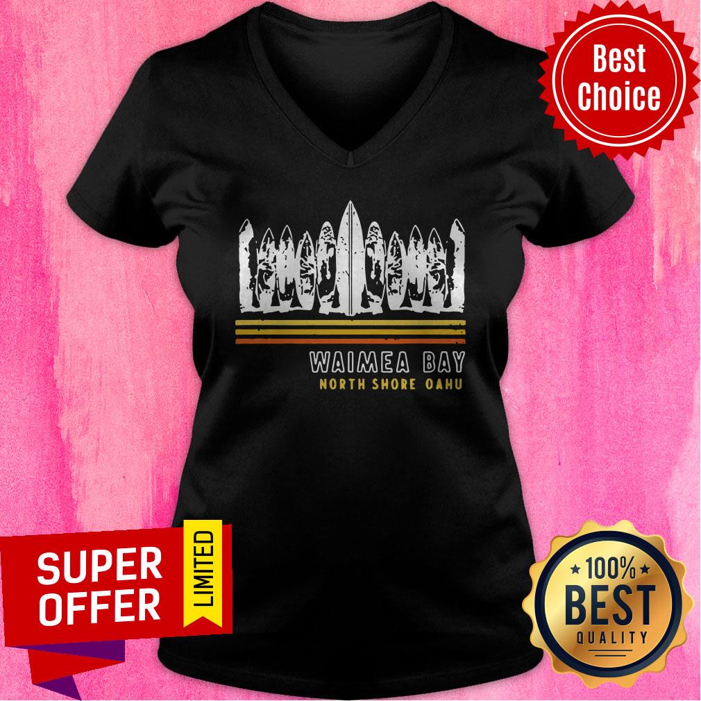 Nice Hawaii Waimea Bay Surfing Retro Hawaiian Shirt