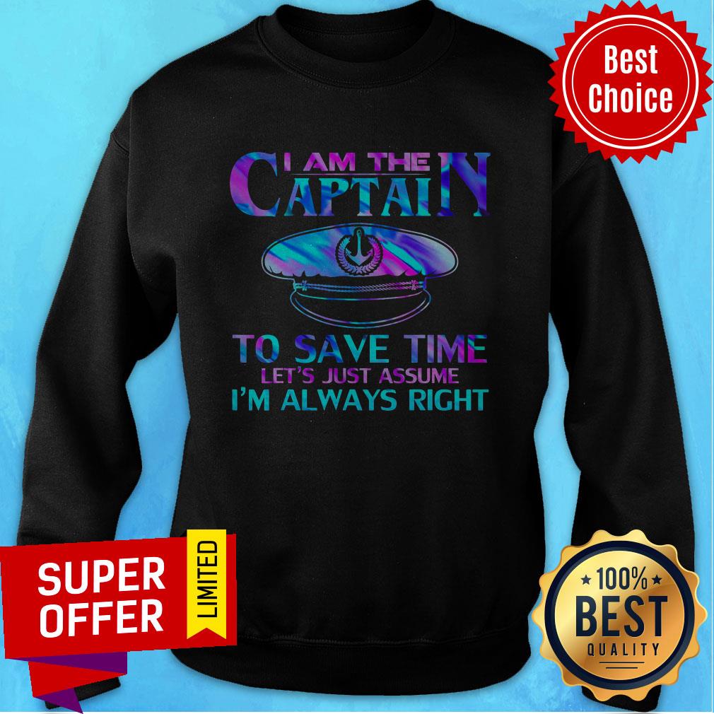 Nice I Am The Captain To Save Time Shirt
