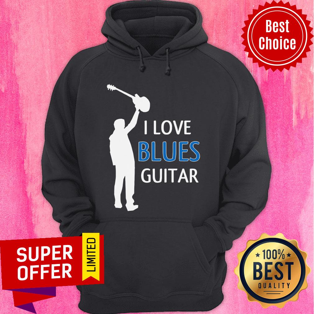 Nice I Love Blues Guitar Shirt