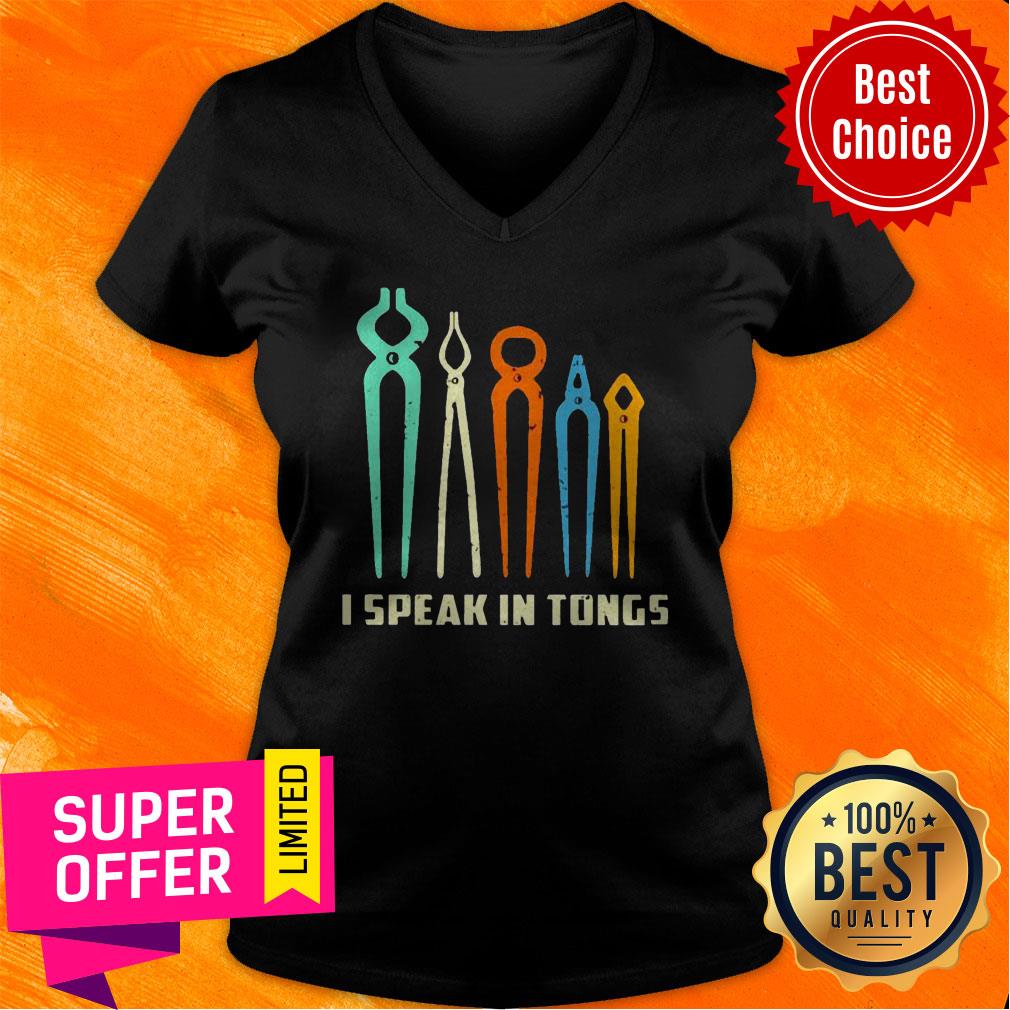 Nice I Speak In Tongs Vintage Shirt