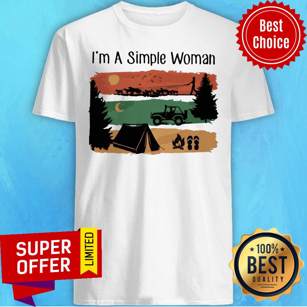 Nice I’m A Simple Woman Love Camping Vintage Shirt
