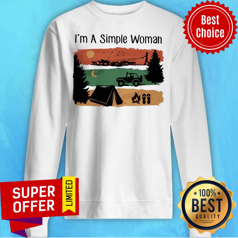 Nice I’m A Simple Woman Love Camping Vintage Shirt