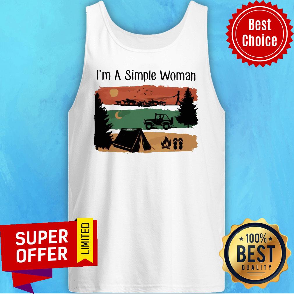Nice I’m A Simple Woman Love Camping Vintage Shirt