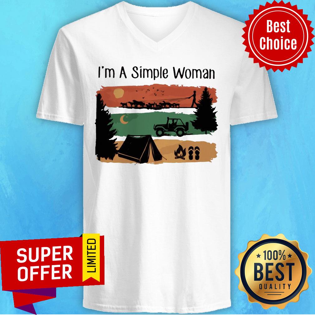 Nice I’m A Simple Woman Love Camping Vintage Shirt