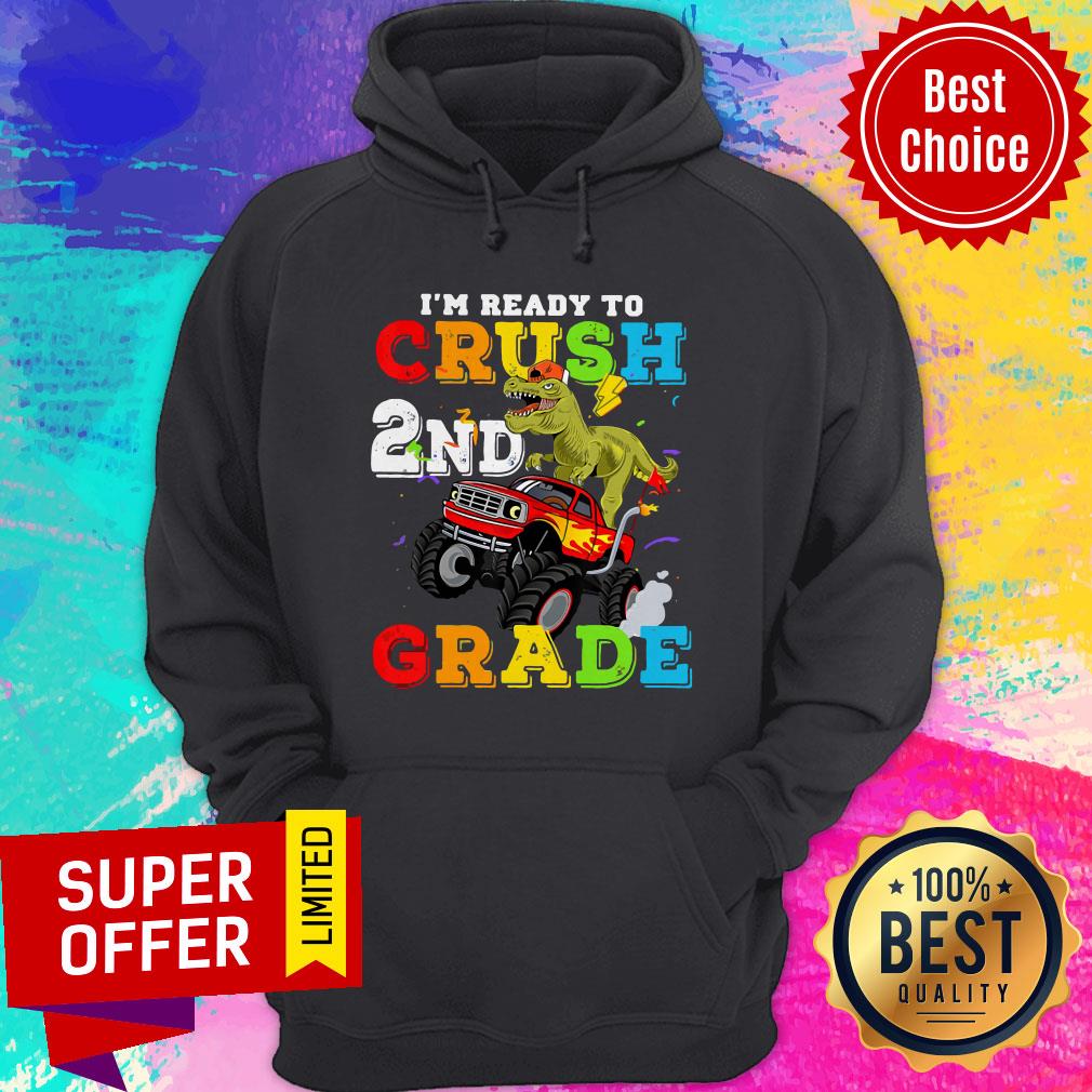 Nice I’m Ready To Crush 2nd Grade Monster Truck Back Shirt