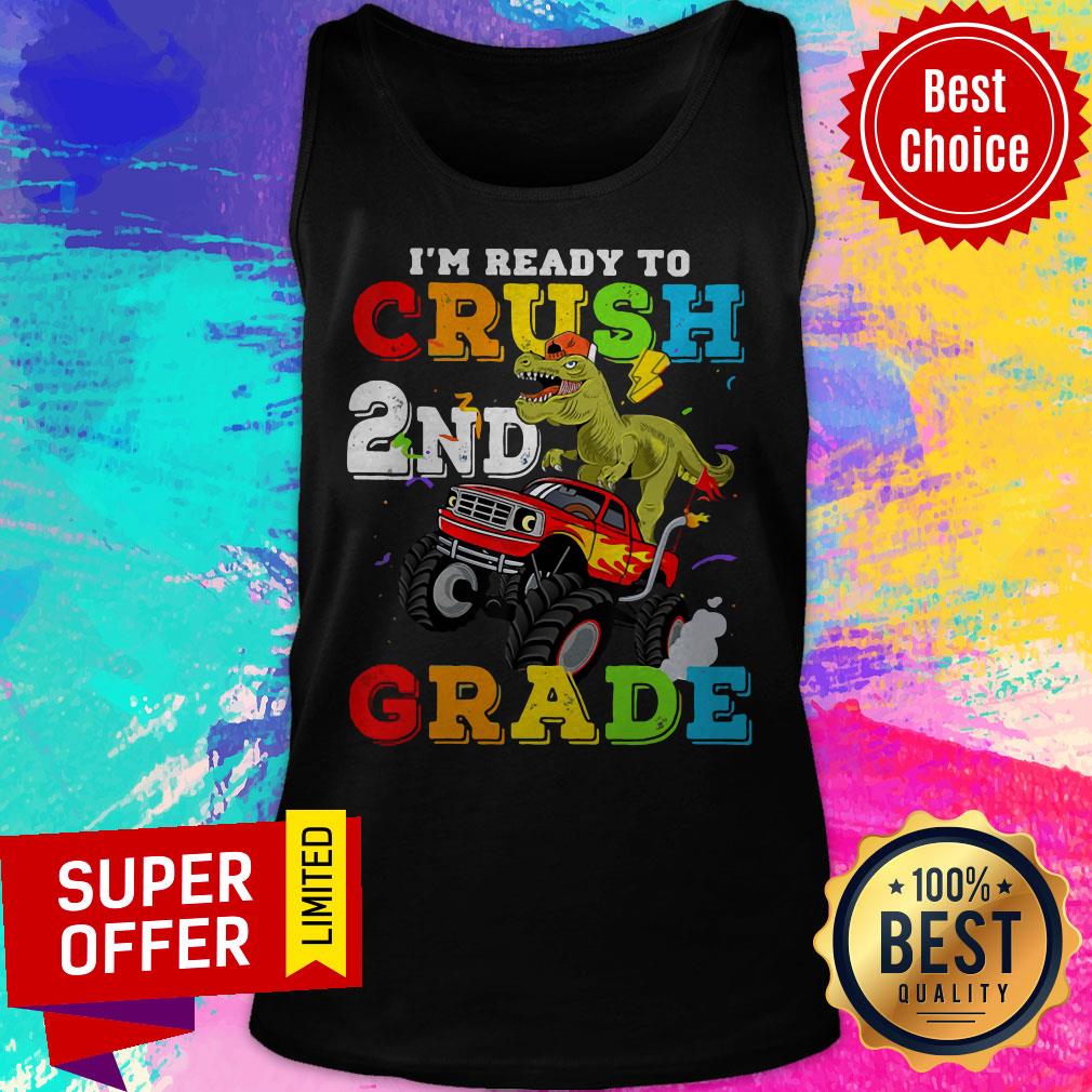 Nice I’m Ready To Crush 2nd Grade Monster Truck Back Shirt