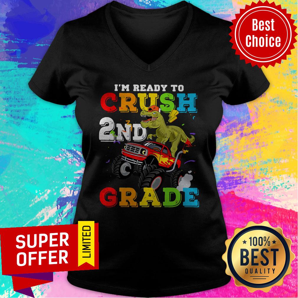 Nice I’m Ready To Crush 2nd Grade Monster Truck Back Shirt