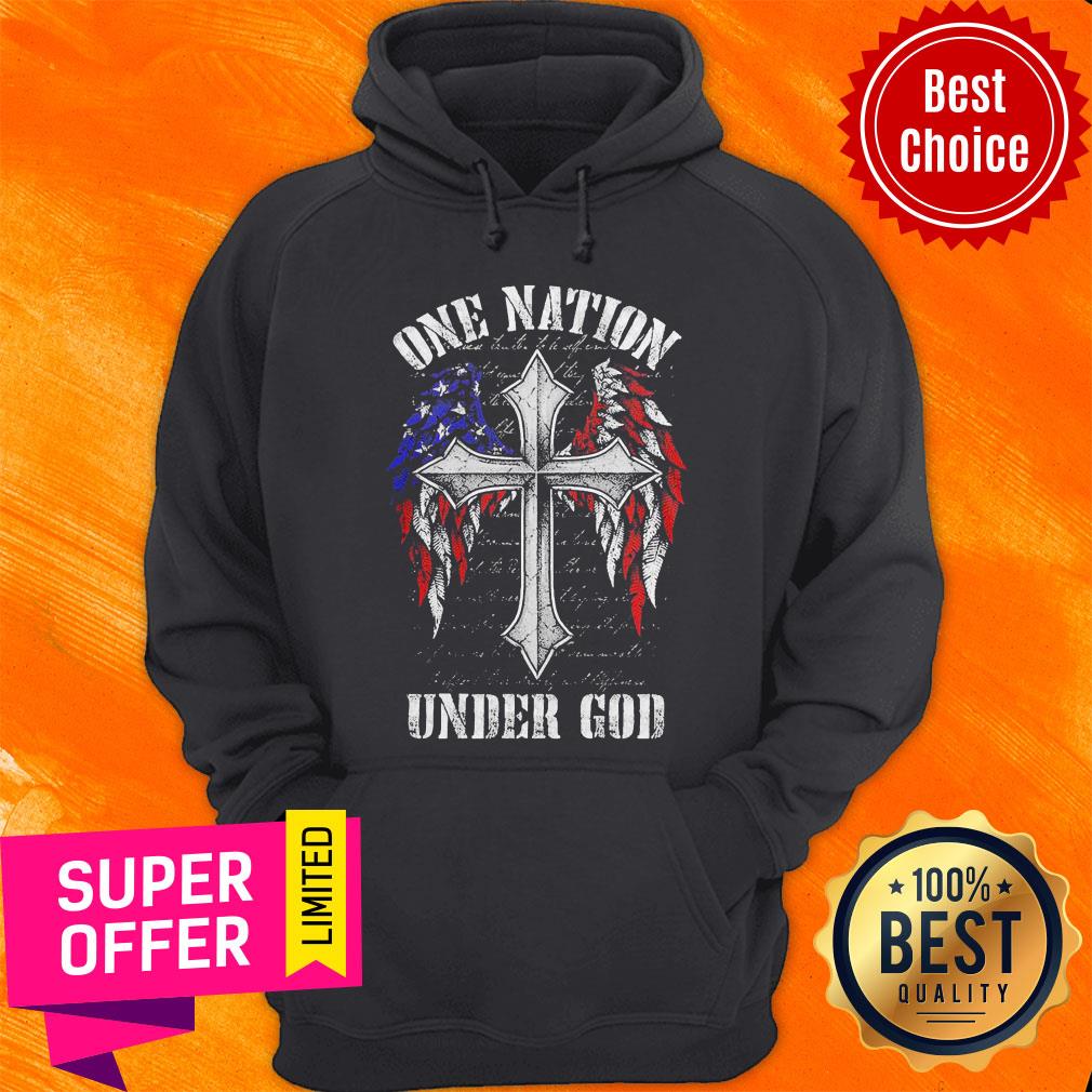 Nice One Nation Under God American Flag Shirt
