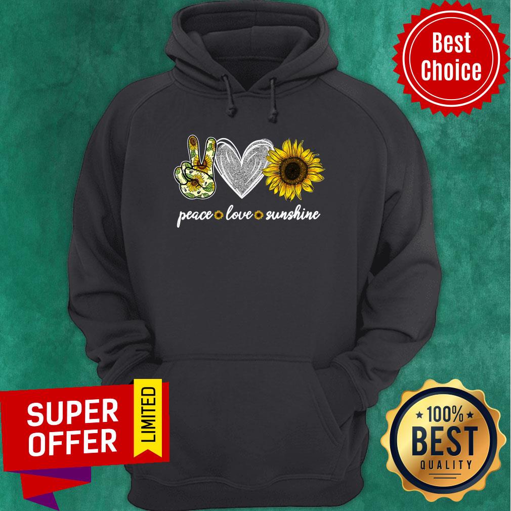 Nice Peace Love Sunshine Sunflower Shirt