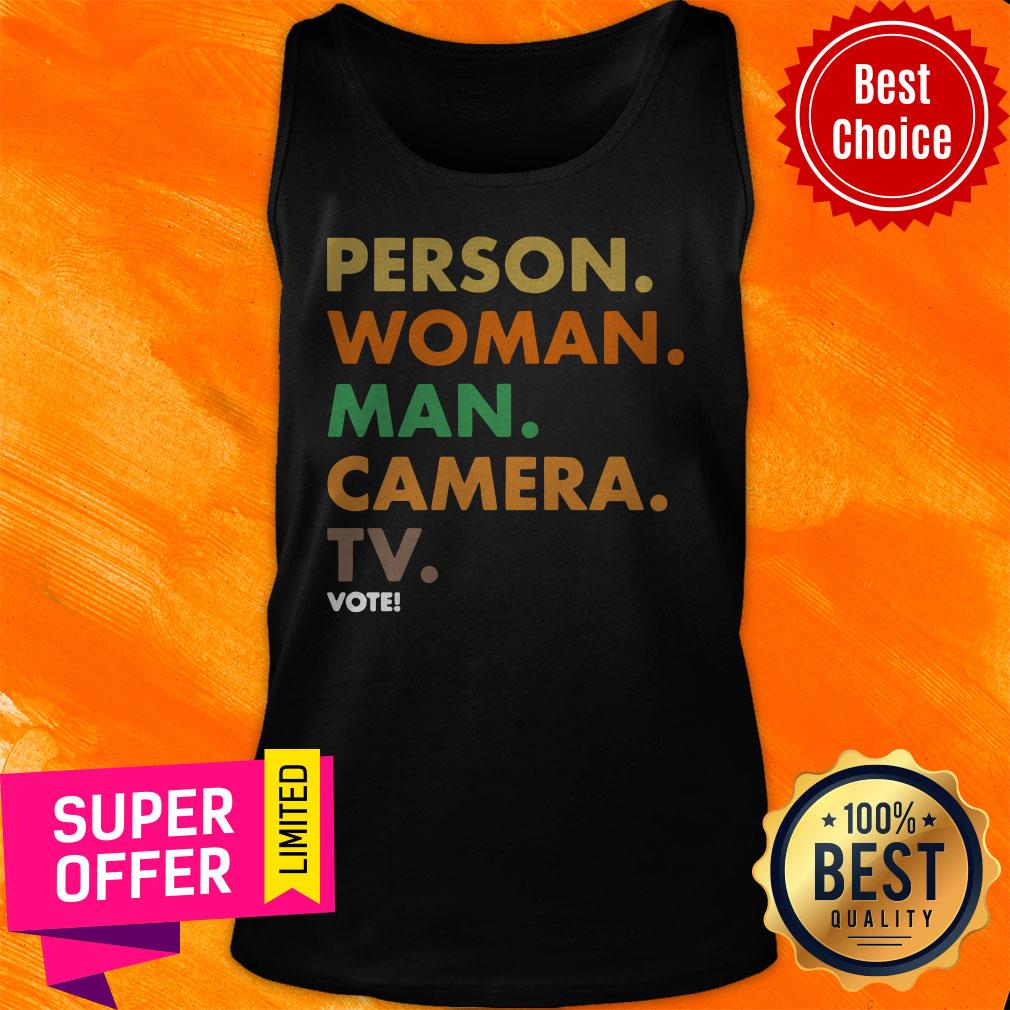 Nice Person Woman Man Camera TV Vote Retro Cognitive 45 Shirt