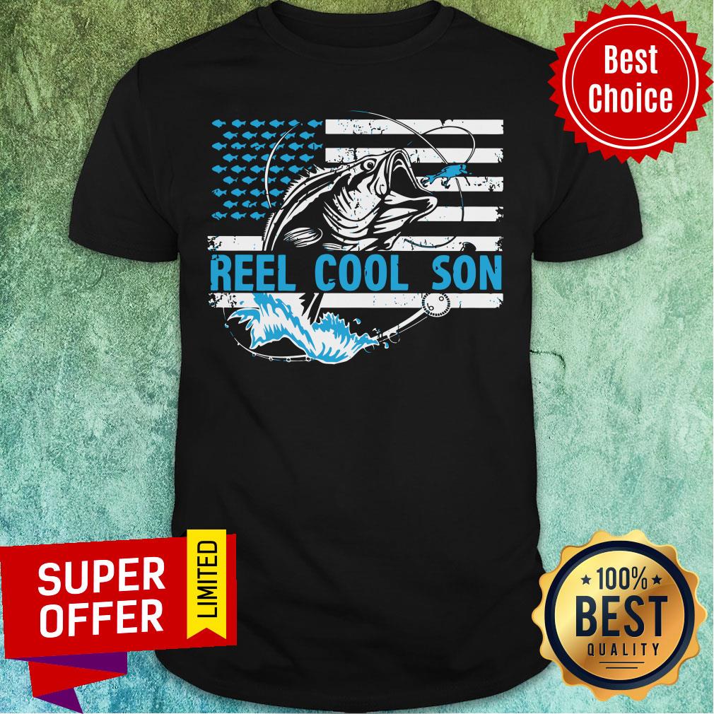Nice Reel Cool Son American Flag Shirt
