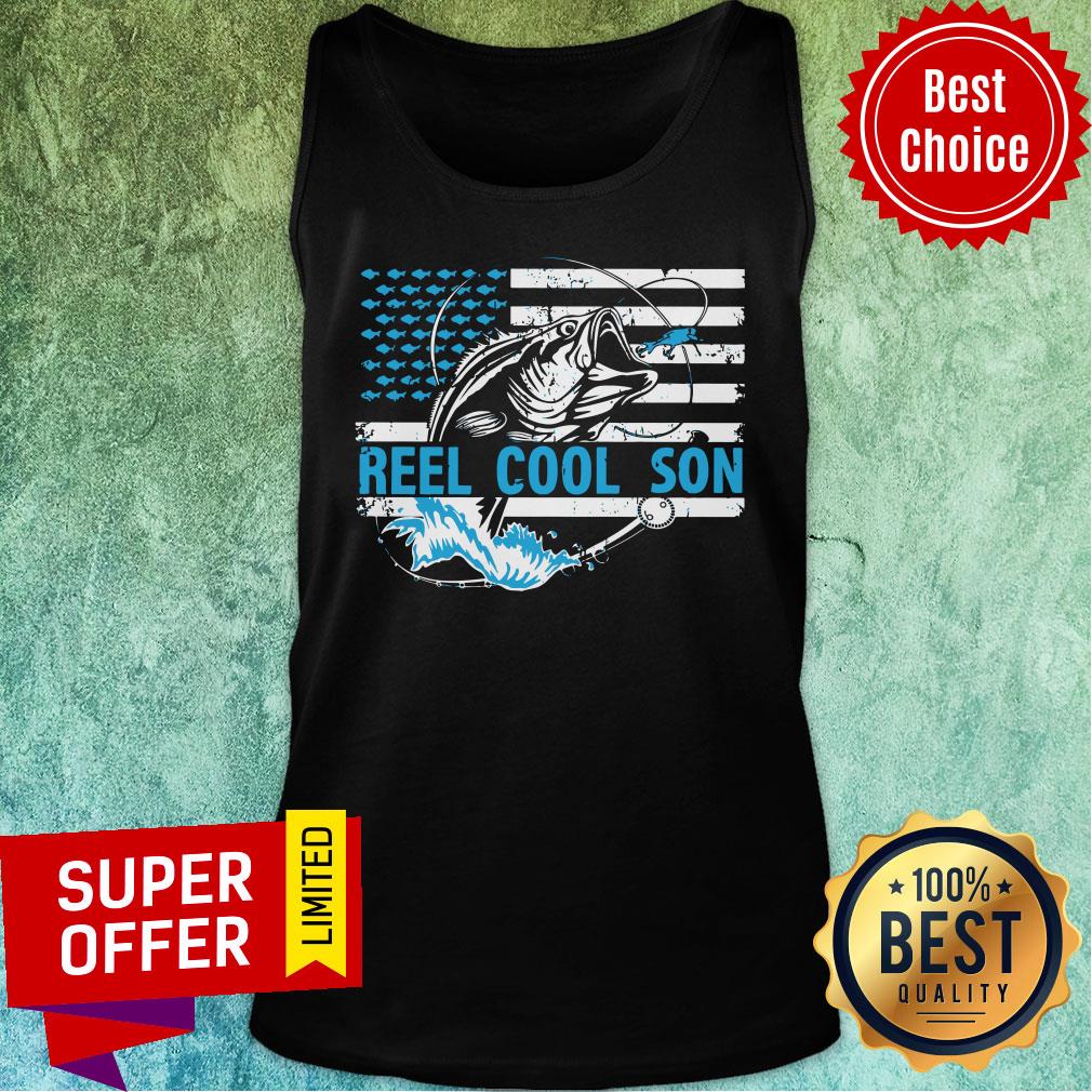 Nice Reel Cool Son American Flag Shirt