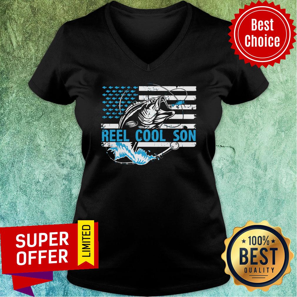 Nice Reel Cool Son American Flag Shirt