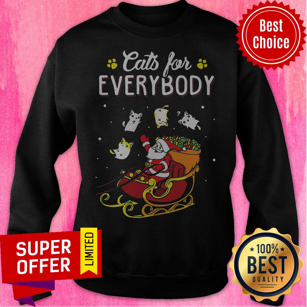 Nice Santa Claus Cats For Everybody Christmas Shirt