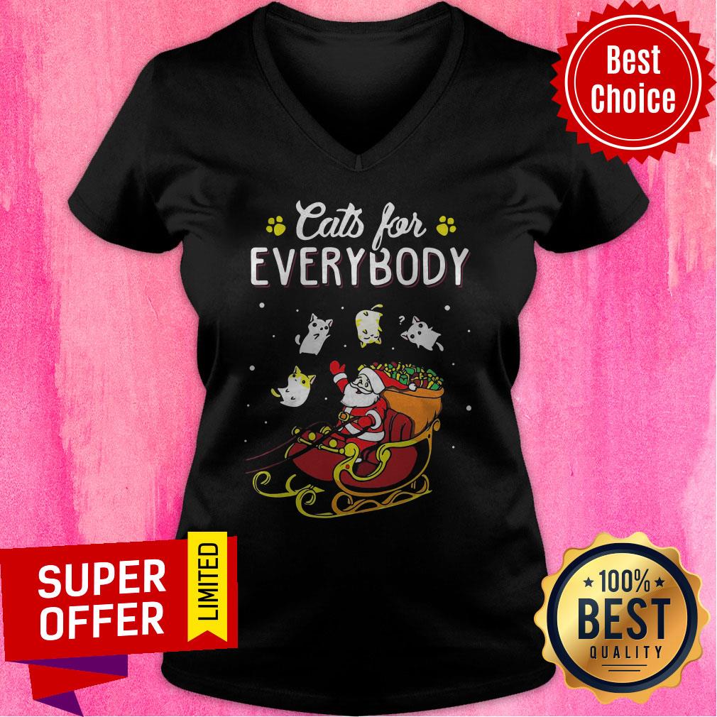 Nice Santa Claus Cats For Everybody Christmas Shirt