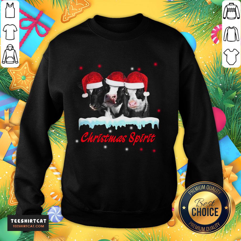 Nice Santa Cows Christmas Spirit Shirt