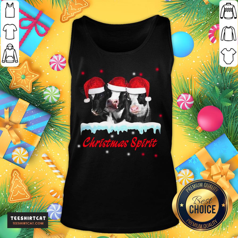 Nice Santa Cows Christmas Spirit Shirt