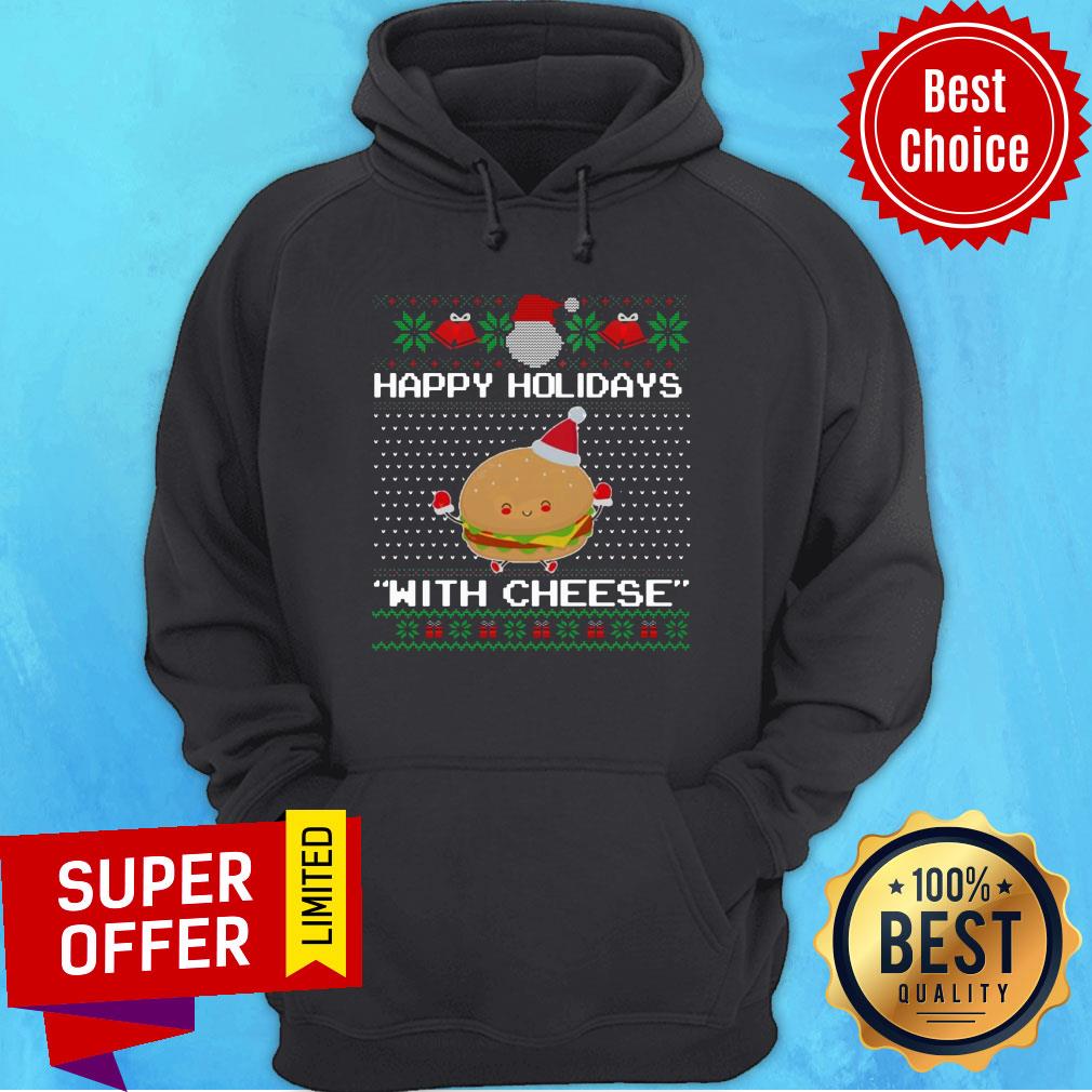 Nice Santa Happy Holidays With Cheese Ugly Christmas Shirt