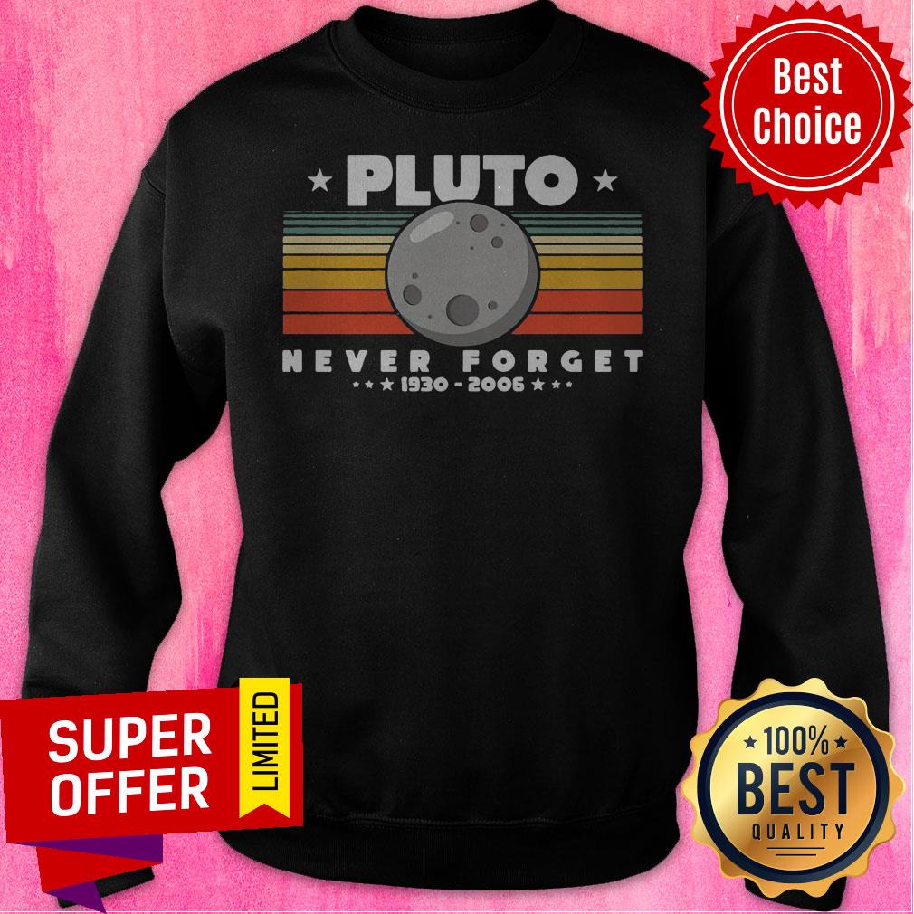 Nice Science Pluto Never Forget 1930 2005 Vintage Retro Shirt