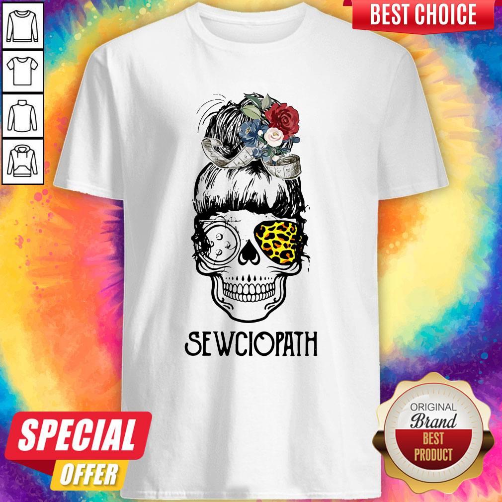 Nice Sewing Sewciopath Skull Girl Shirt