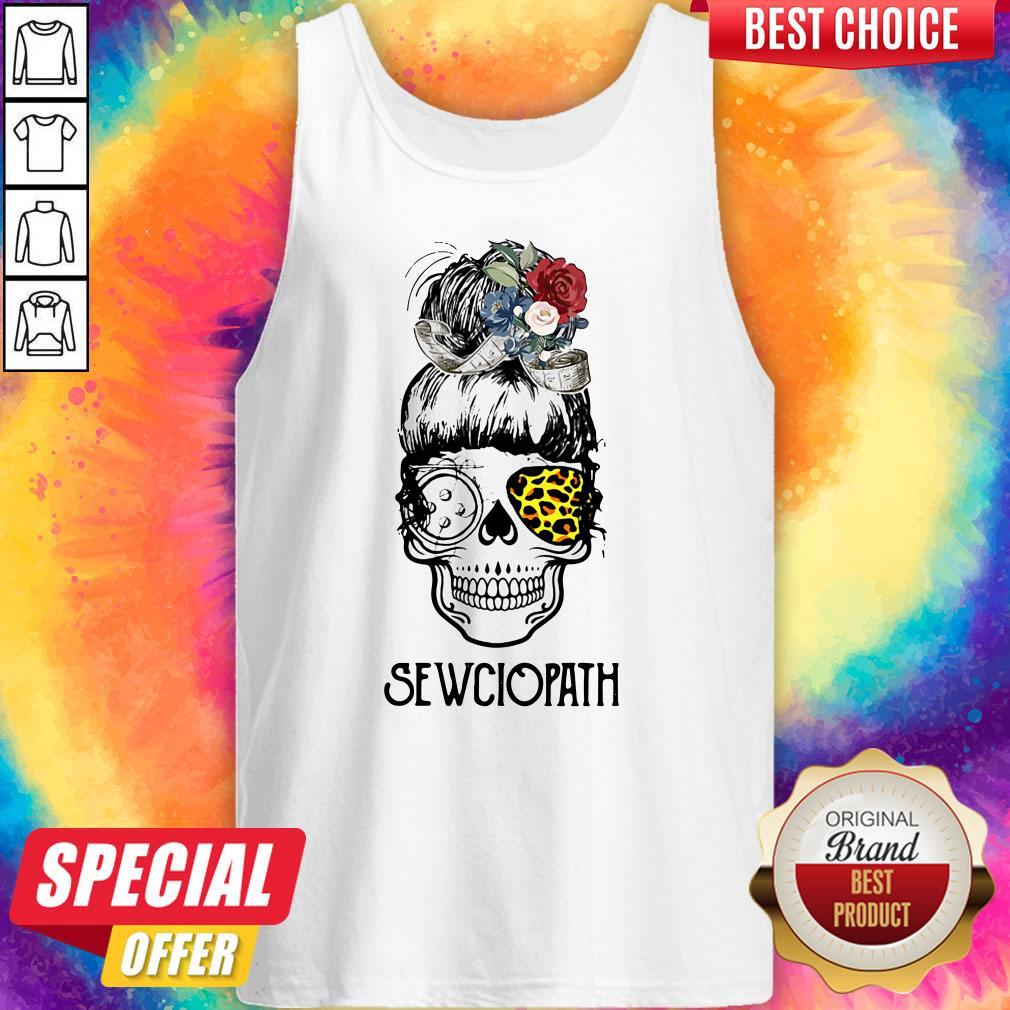 Nice Sewing Sewciopath Skull Girl Shirt