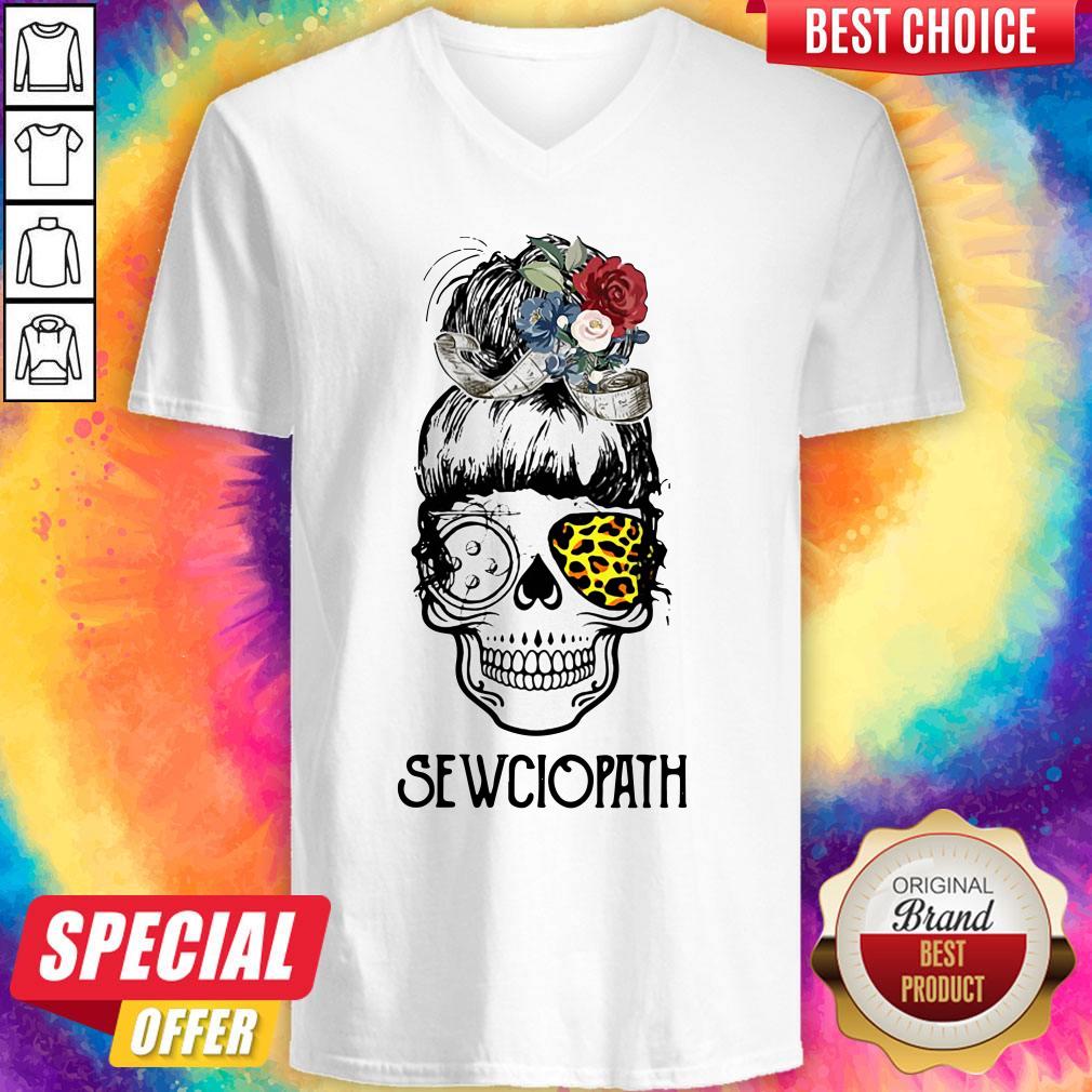 Nice Sewing Sewciopath Skull Girl Shirt