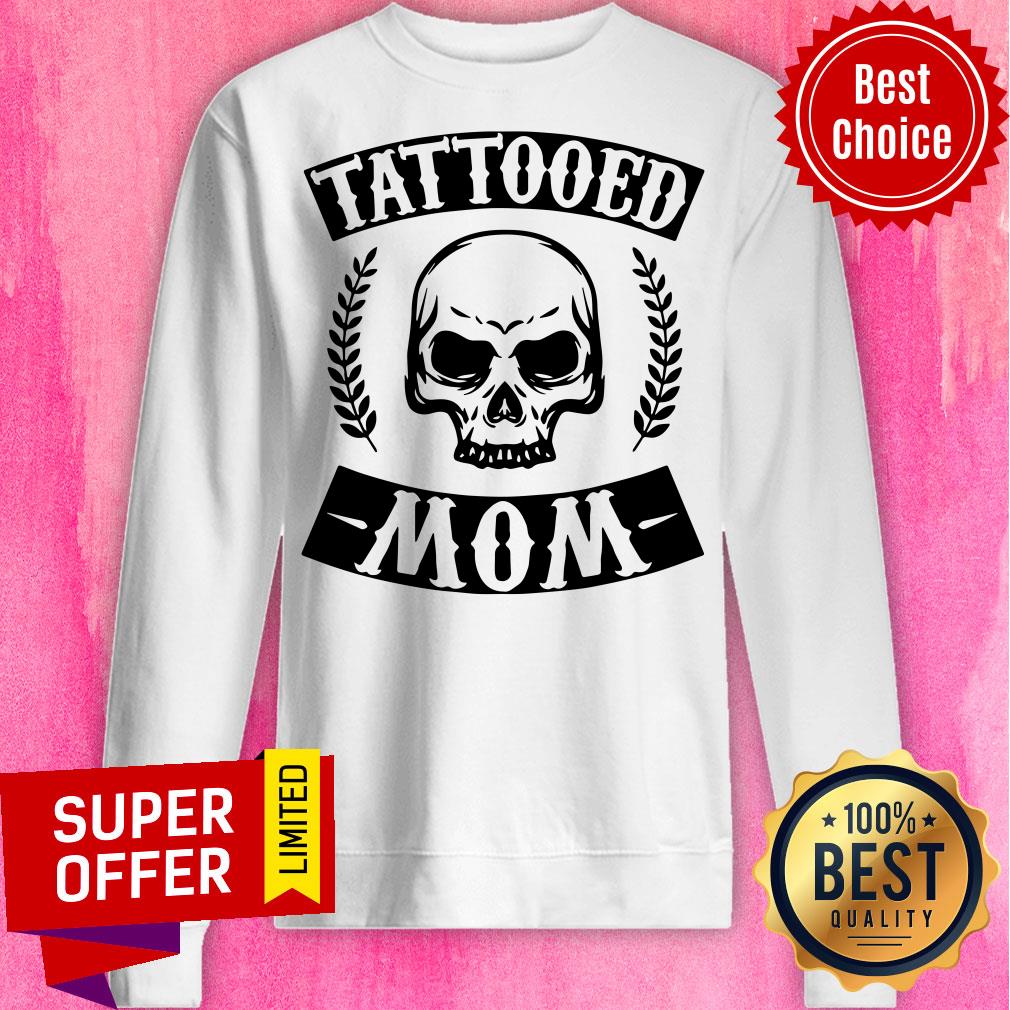 Nice Tattooed Mom Skull Artist Christmas Shirt