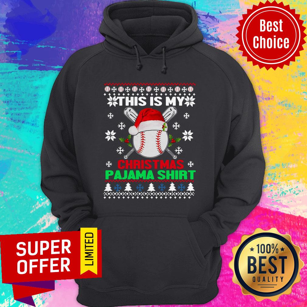 Nice This Is My Christmas Pajama Baseball Shirt