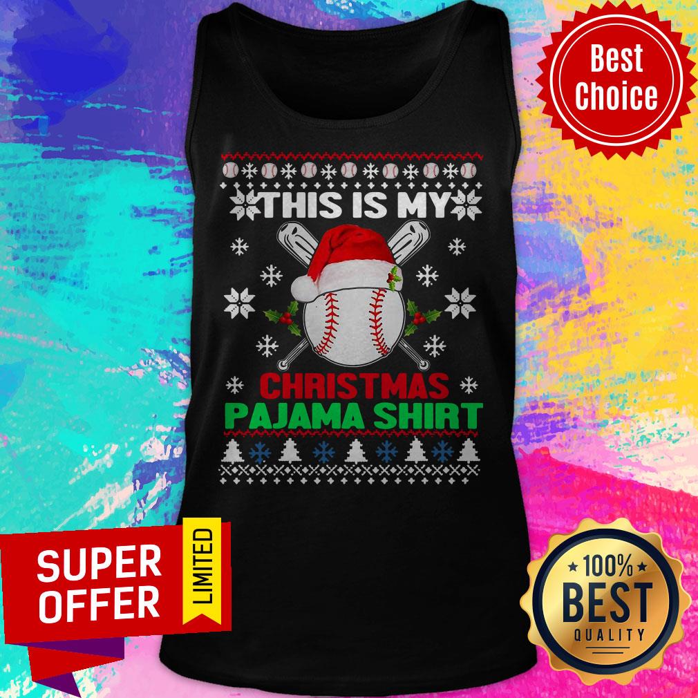 Nice This Is My Christmas Pajama Baseball Shirt